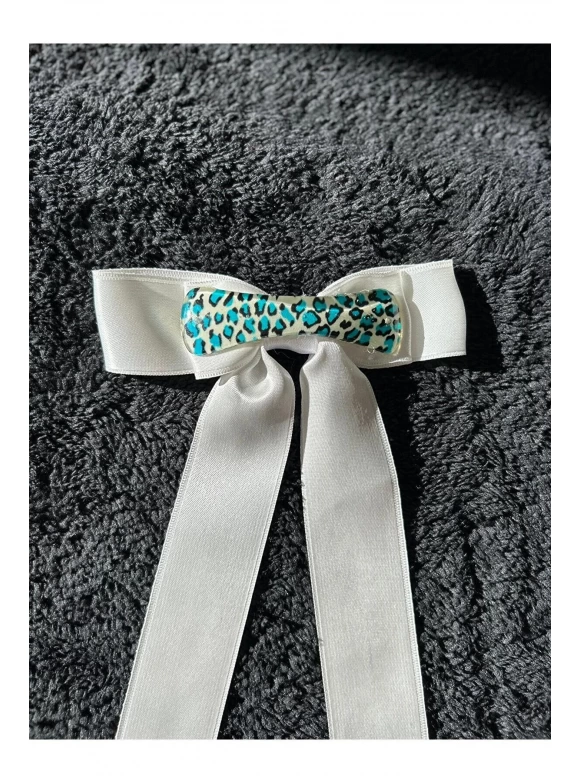 Stepwise kadın saten kurdele fiyonk otomatik toka