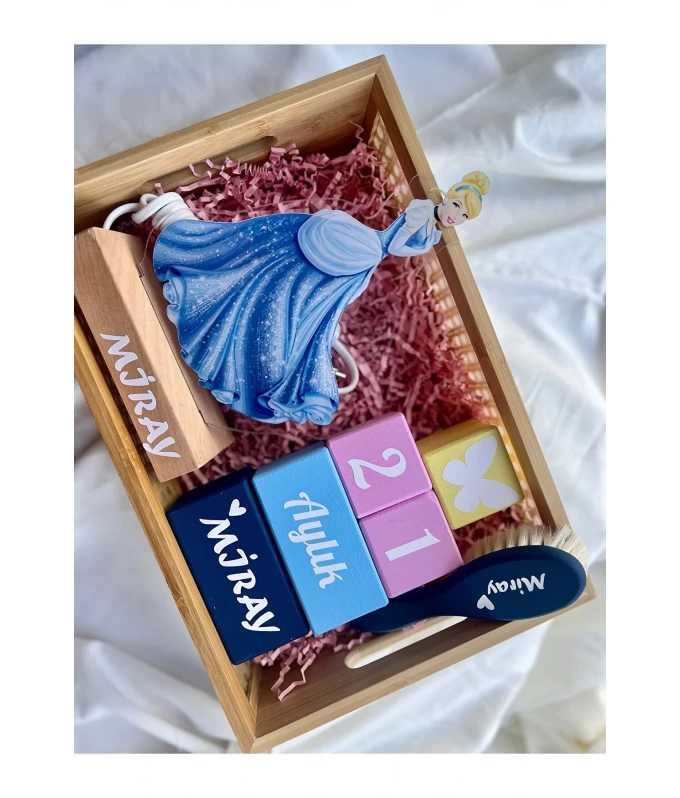 Peri Masa lambası ve bebek anı küpü seti bebek hediyelik seti çekim dekor