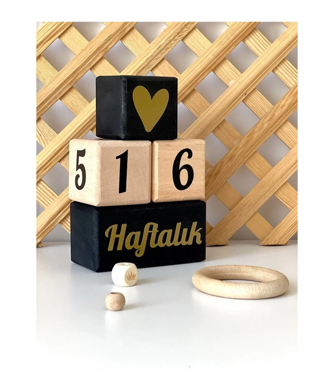 Siyah gold bebek anı küpü