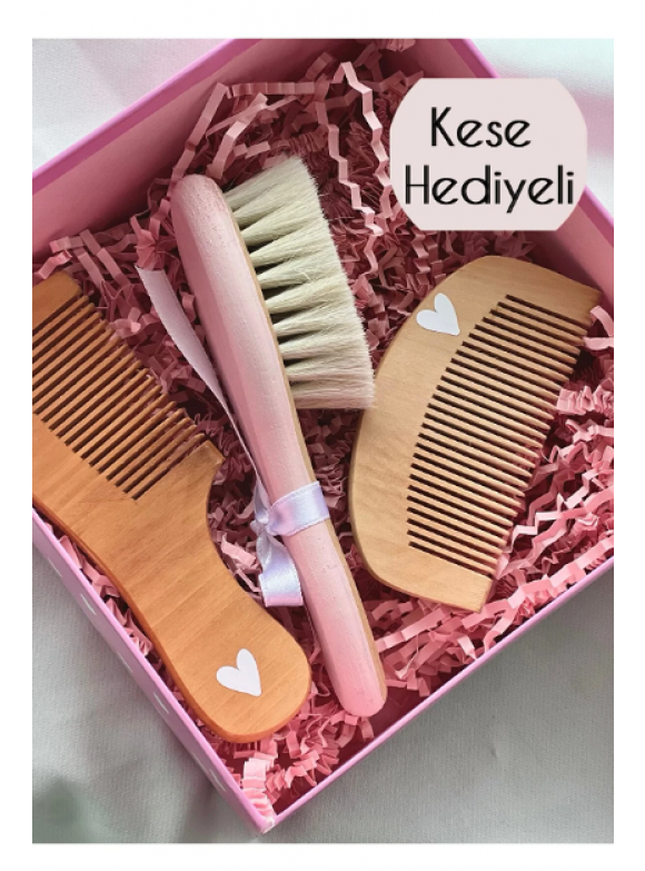 Renkli tarak seti bebek saç fırçası ,tarağı 3lü set