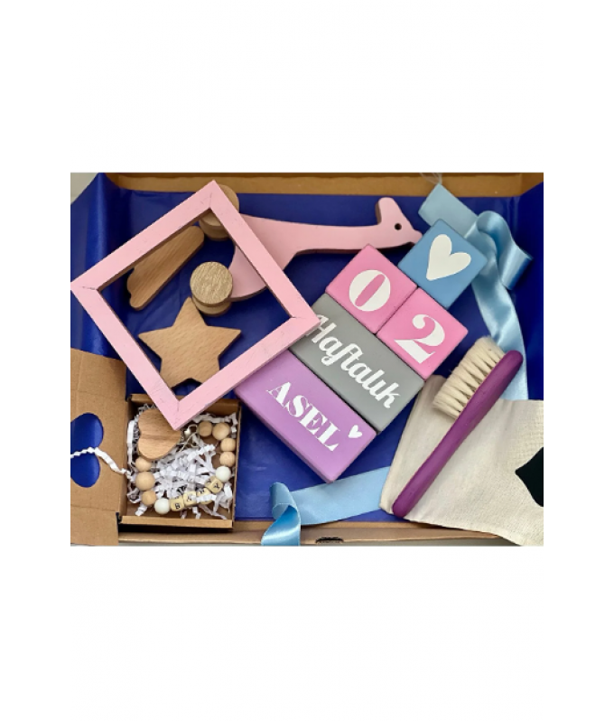 Bebek hediyelik kutu set ,kişiye özel hediye