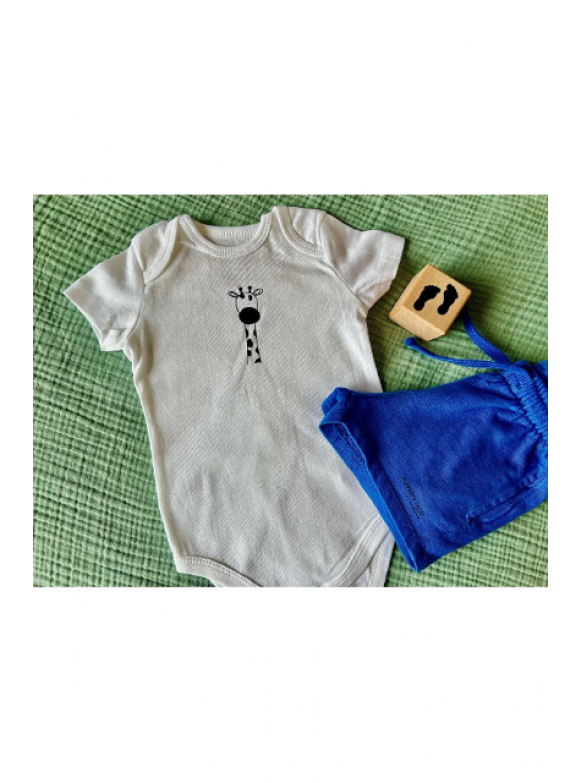 %100 Pamuklu Desenli tekli Bebek Body & Zıbın
